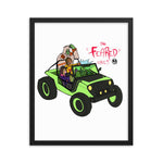 " THE FEARED ØNES" CREEP JEEP Framed poster