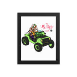 " THE FEARED ØNES" CREEP JEEP Framed poster