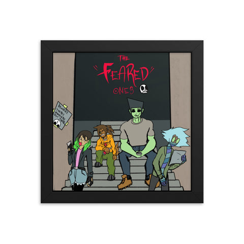 " THE FEARED ØNES" Beware Framed photo paper poster